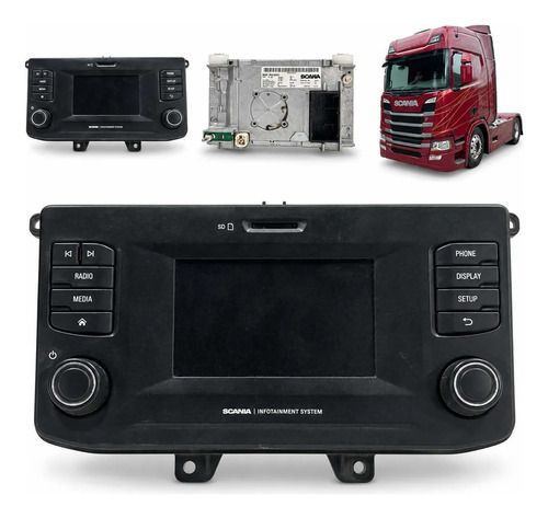 Multimídia Scania Ntg Aus4 2635722 Original Usada Preto