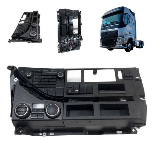 Conjunto Painel Central Volvo New Fh 2020 Original Usado